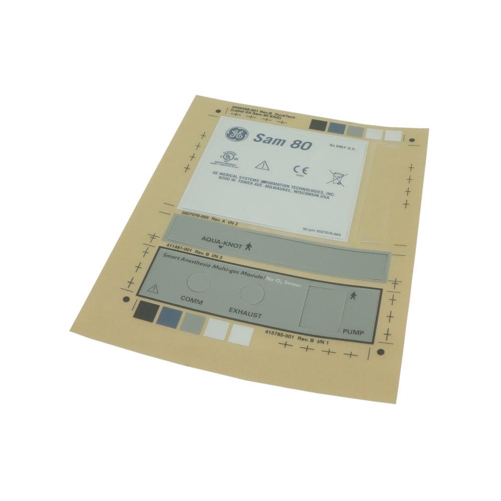 Label Kit Smart Anesthesia Multi-Gas 80 English Label Kit Smart Anesthesia Multi-Gas 80 English