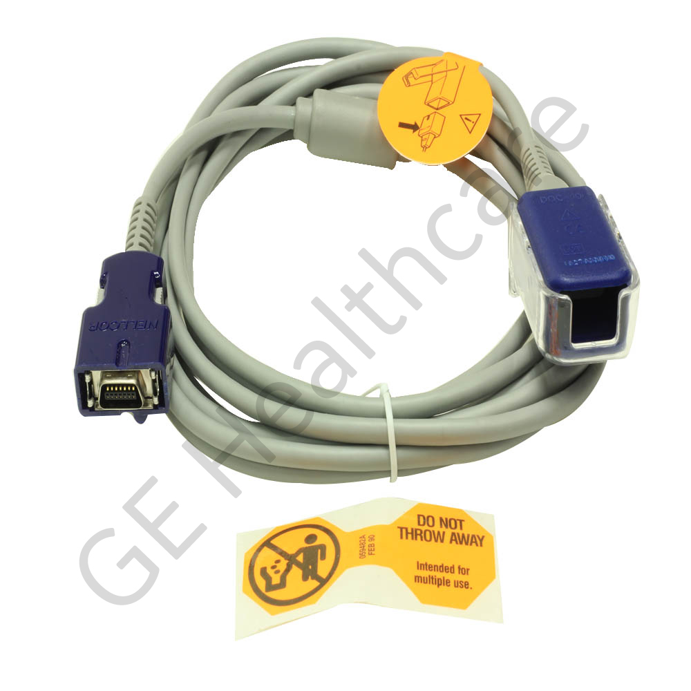 Cavo SpO2 NELLCOR OxiMax, connettore DOC10 (per DINAMAP Pro 1000 e ProCare), 2,9m (1/conf) Cavo SpO2 NELLCOR OxiMax, connettore DOC10 (per DINAMAP Pro 1000 e ProCare), 2,9m (1/conf)