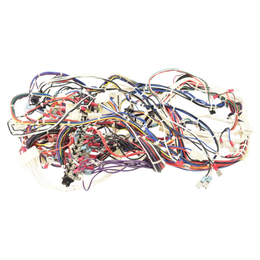 MAIN HARNESS FOR AMX4. MODIFIED VERSION OF 46-315144 REQUIRED FOR EMC CONFIGURATION DUE TO ADDITION OF EMI LINE FILTER. PHYSICAL DIFFERENCE IS THE SIZE OF TWO PUSH-ON TERMINALS. MAIN HARNESS FOR AMX4. MODIFIED VERSION OF 46-315144 REQUIRED FOR EMC CONFIGURATION DUE TO ADDITION OF EMI LINE FILTER. PHYSICAL DIFFERENCE IS THE SIZE OF TWO PUSH-ON TERMINALS.