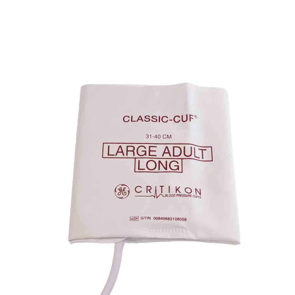 Bracciale CLASSIC-CUF Grande Adulto Lungo, Connettore Baionetta (Singolo tubo) (20/conf) Bracciale CLASSIC-CUF Grande Adulto Lungo, Connettore Baionetta (Singolo tubo) (20/conf)
