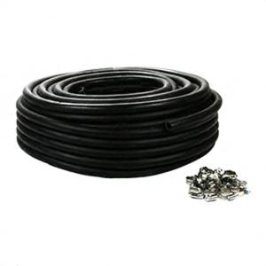 Rubber hose 1/2 in. 50m with 20 clamps Rubber hose 1/2 in. 50m with 20 clamps
