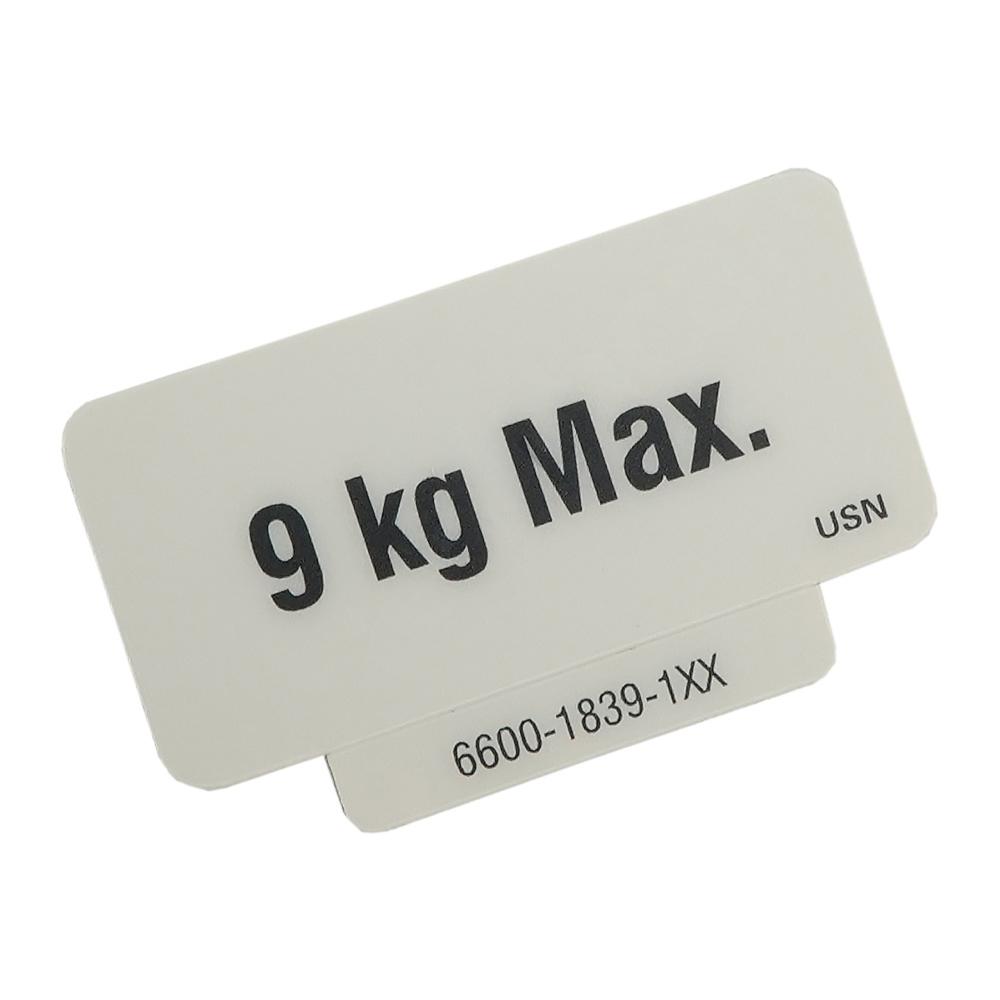 Sticker Label Shelf Load Limit 20lbs Gray Sticker Label Shelf Load Limit 20lbs Gray