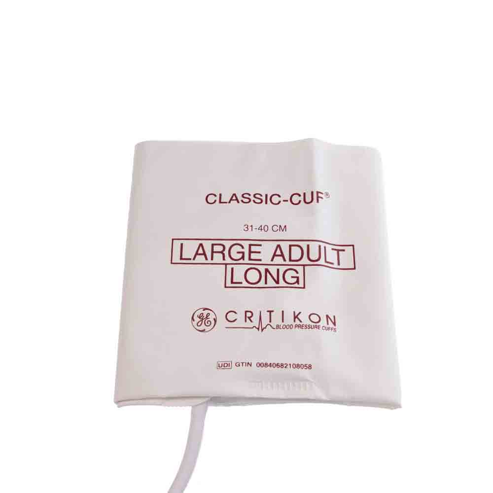 Bracciale CLASSIC-CUF Grande Adulto Lungo, Connettore Baionetta (Singolo tubo) (20/conf)