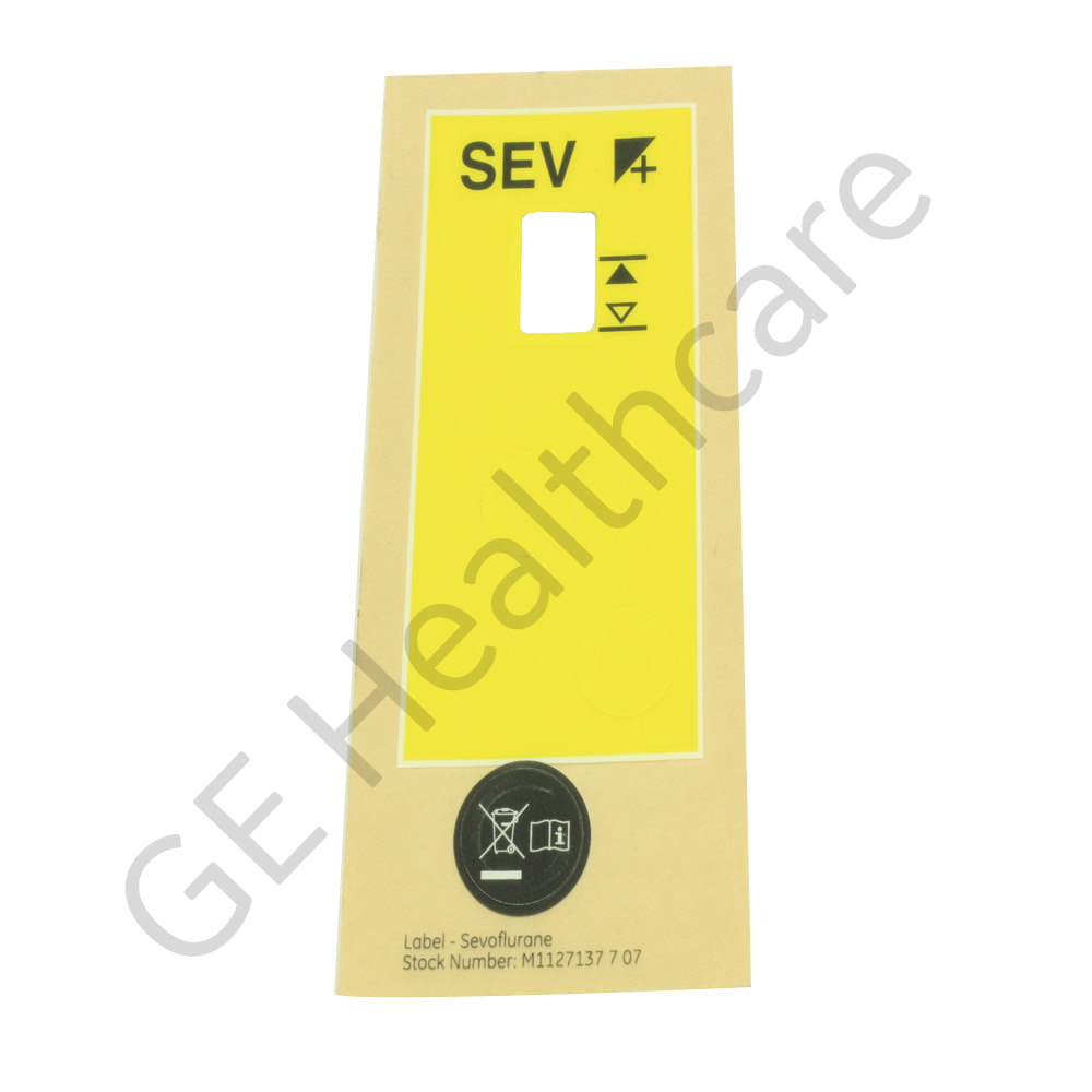 Sticker Label Sevoflurane with Icon Sticker Label Sevoflurane with Icon